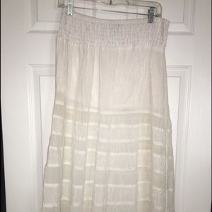 White (Light Weight) Maxi Skirt